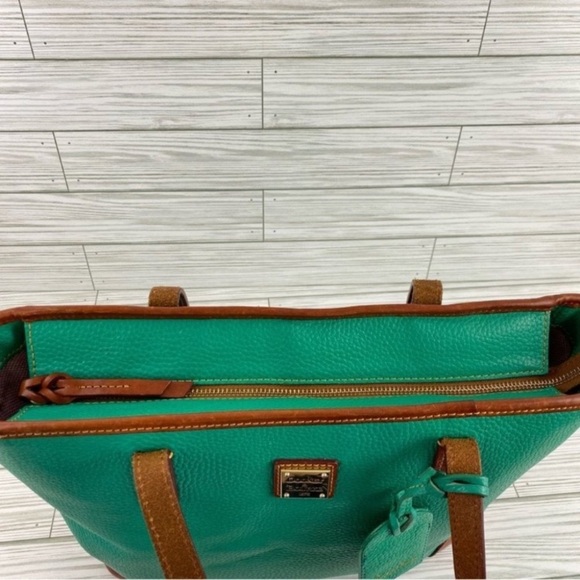 Dooney & Bourke Charleston Spearmint Pebble Shopper Tote Bag - Picture 11 of 13